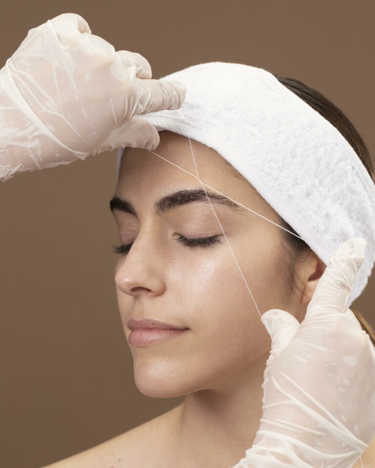 épilation au fil visage