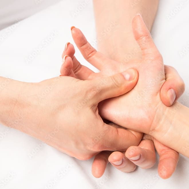 massage des mains